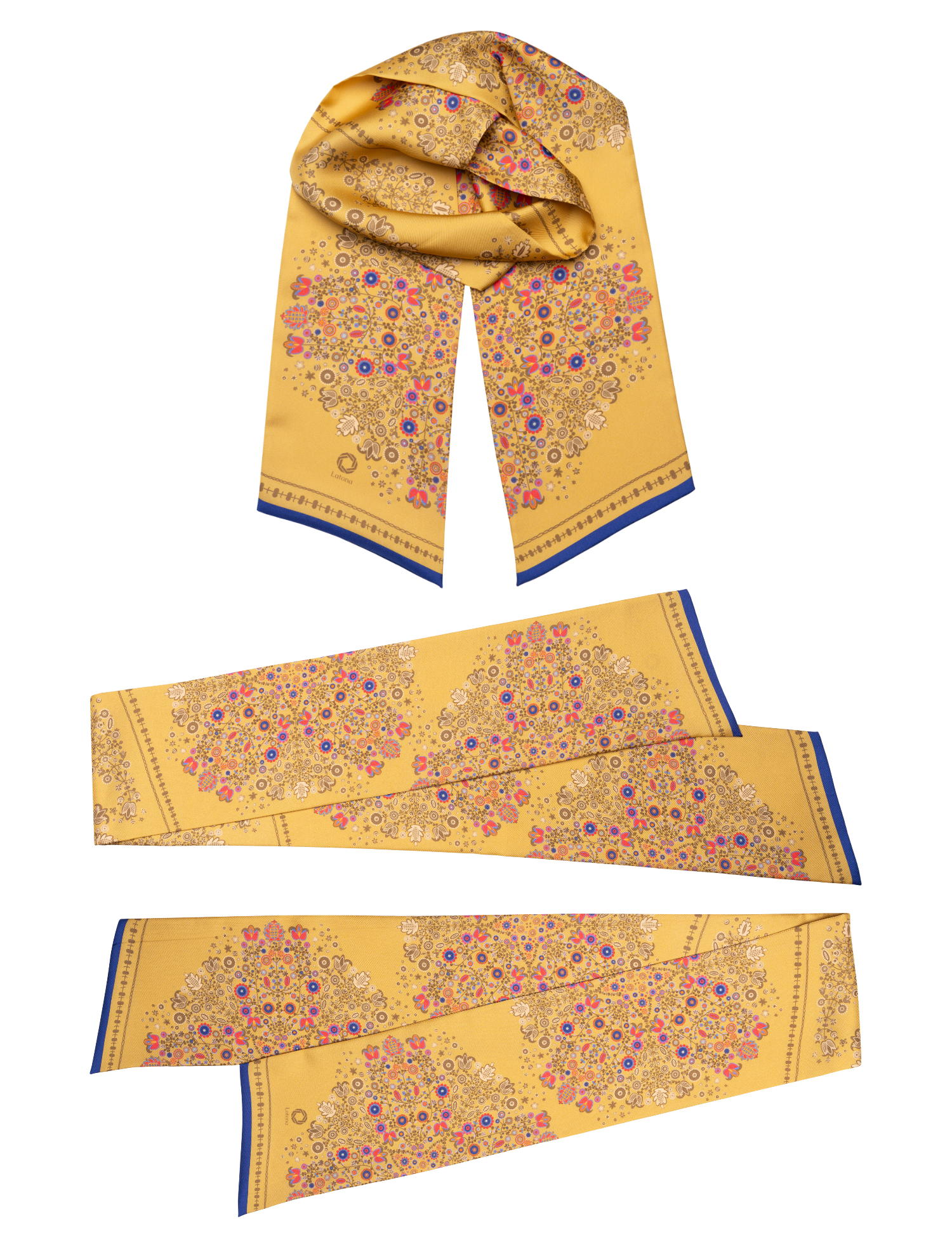 Картинка Шовковий шарф «Слобожанщина. Золоті жнива» 